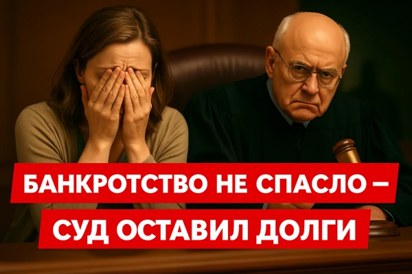 Банкротство не спасло: женщина лишилась шанса начать с нуля..
