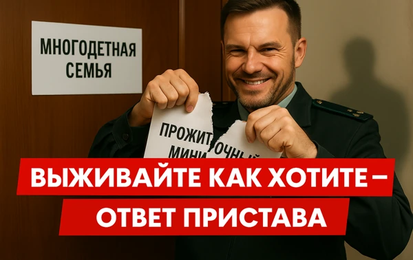 Выживайте как хотите! Почему пристав отказался сохранить прожиточный минимум для семьи с пятью детьми..